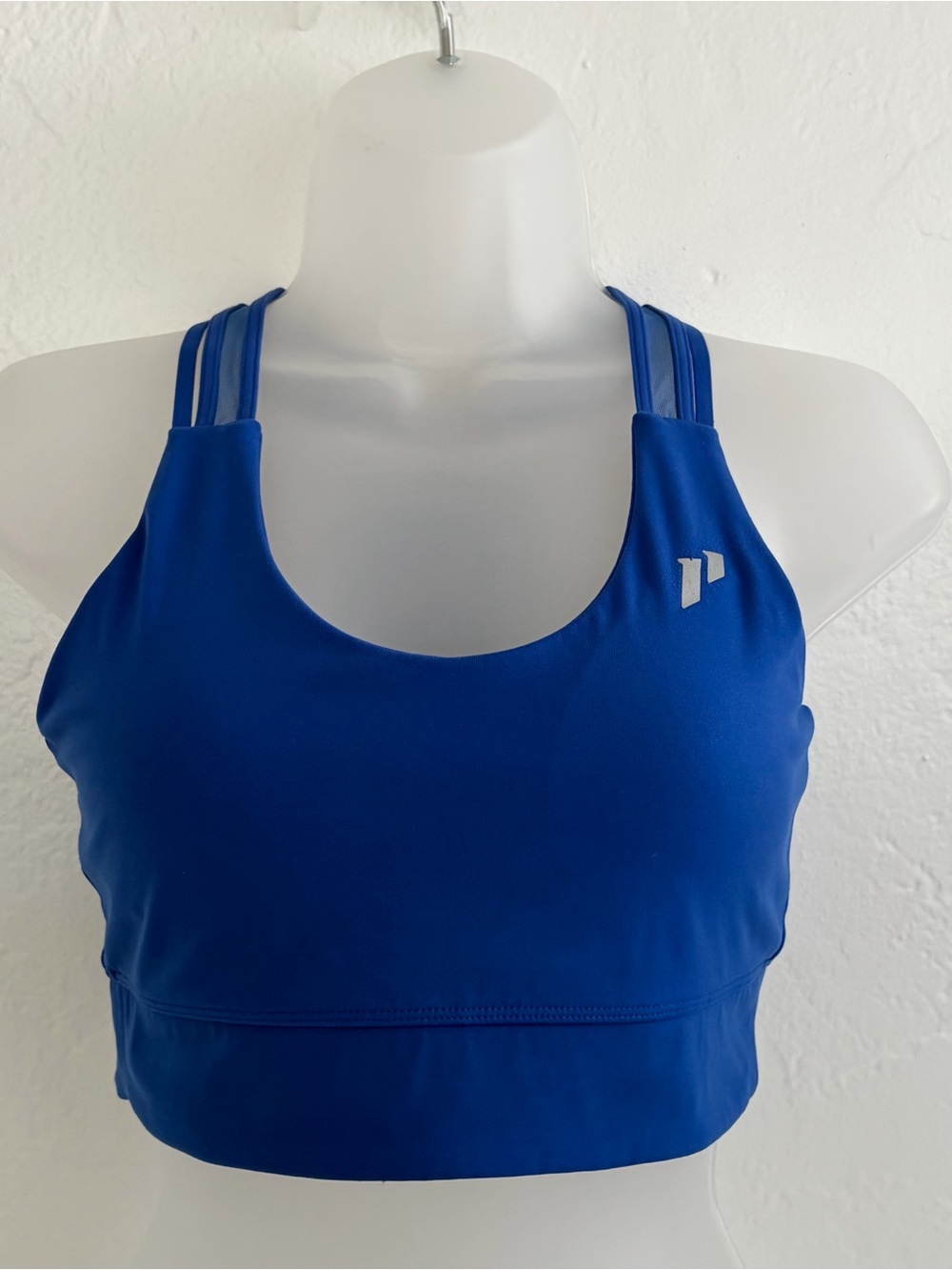 1st Phorm Electric Blue Mesh Strappy Sports Bra Size Medium